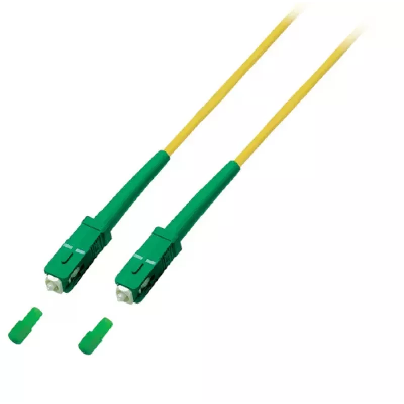 EFB Elektronik Network Cable SC/APC Single Mode (M) 2m Duplex OS2 LSZH Yellow