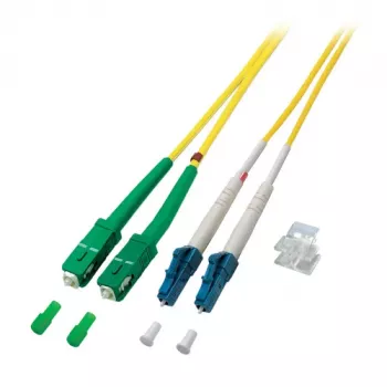 EFB Elektronik ECOFIBER Fiiberoptiline Paigalduskaabel SC/APC Üherežiimiline (OS2) 1m Kollane
