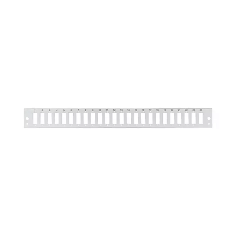 EFB Elektronik Esipaneel 24 x SC Duplex/LC Quad, vertikaalne, hall