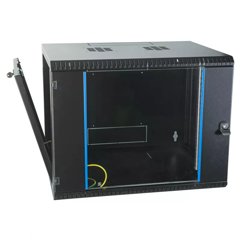 EFB 19 inch seinakapp 9U, fikseeritud, ühesektsiooniline, RAL 9005, sügavus 600 mm