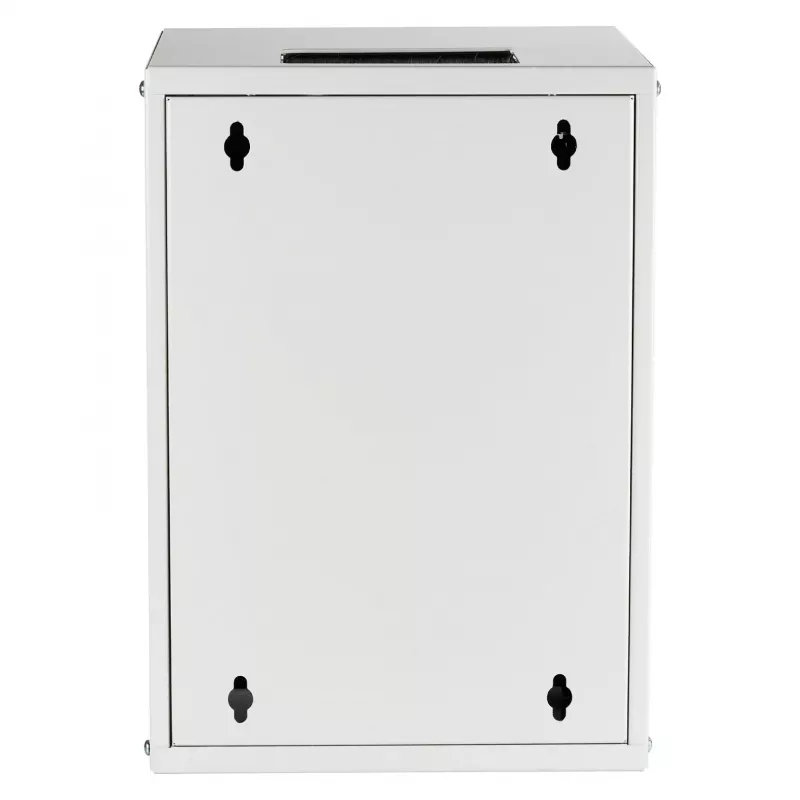 EFB 10-tolline seinakapp 9U 300mm sügavus helehall (RAL 7035) turvaklaasuksega
