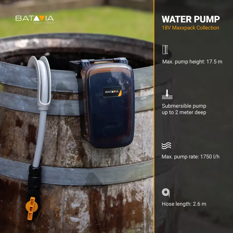 Batavia 18V veepump, ilma akuta ja laadijata