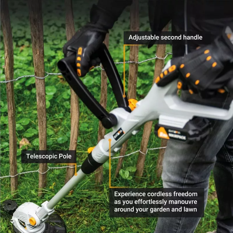 BATAVIA 18V juhtmeta murutrimmer 250 mm 2-in-1 nöör- ja teratrimmer