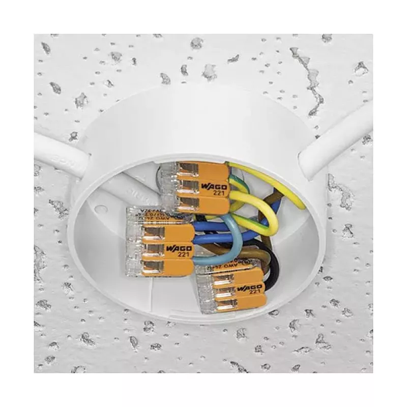 WAGO 221-412 2-juhiline kompaktne jätkuklemm, 0,2-4 mm², 100 tk