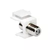 LogiLink Keystone In-Line Coupler F Socket to F Socket 75 Ohm White