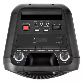 MEDION PE-1 Pure Party Speaker Black - Bluetooth 5.0, 40W RMS, 2x 6.5 inch kõlarid, Karaoke, TWS, LED tuled, Power Bank