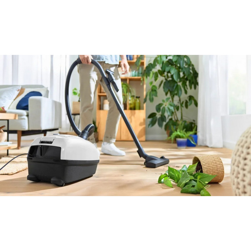 Bosch BGL38WH2 Kotiga Silindertolmuimeja, 600W, Valge/Antratsiit