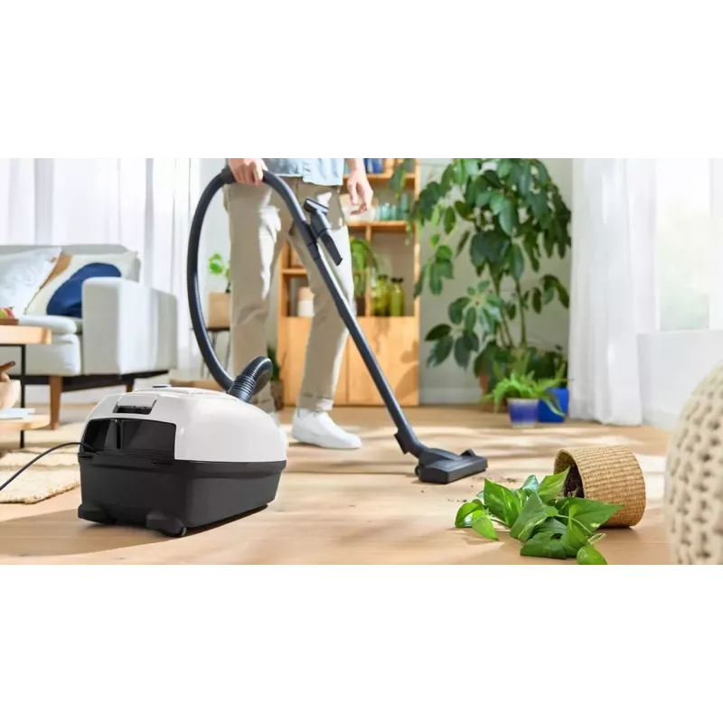 Bosch BGL38WH2 Kotiga Silindertolmuimeja, 600W, Valge/Antratsiit