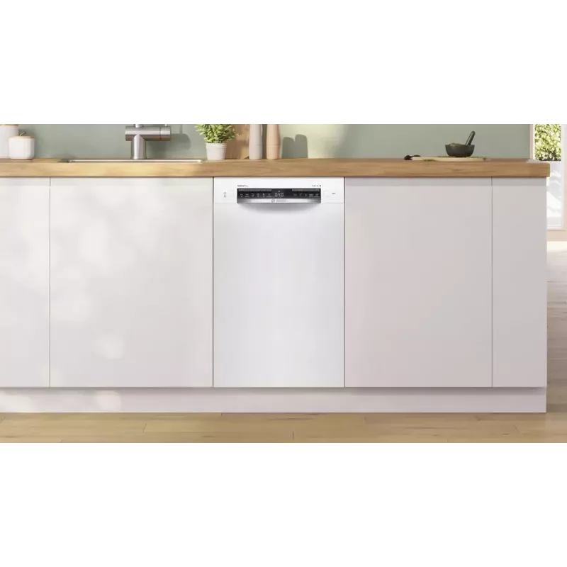 Bosch SPU4HMW01S Vabaltseisev kitsas nõudepesumasin, valge, 9 kattekomplekti, energiaklass C, 45 dB, EcoSilence Drive, Home Connect