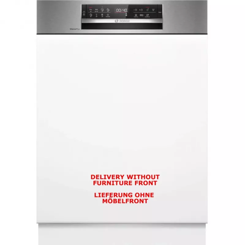 BOSCH SMI6ECS12E Serie 6 Poolintegreeritud nõudepesumasin (harjatud roostevaba teras, 60 cm, Home Connect)