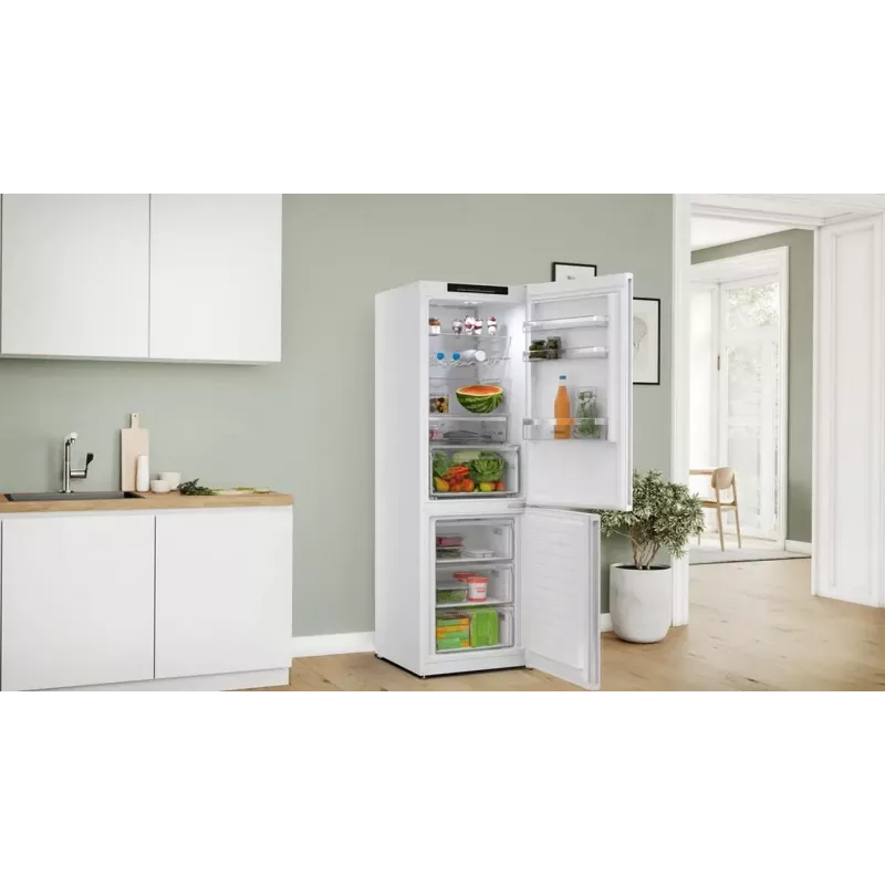 Bosch KGN362WCF Vabaltseisev Külmik-Sügavkülmik, Valge, 308L, NoFrost, VitaFresh