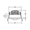 Brumberg 12353253 DAMITA Round Recessed LED Spotlight Aluminum 3000K 6W 350mA IP65 Swivel