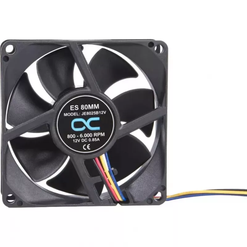 Alphacool ES 80mm 800-6000 RPM Ventilaator 80x80x25mm (Must, Kahe kuullaagriga, PWM, 80 mm)