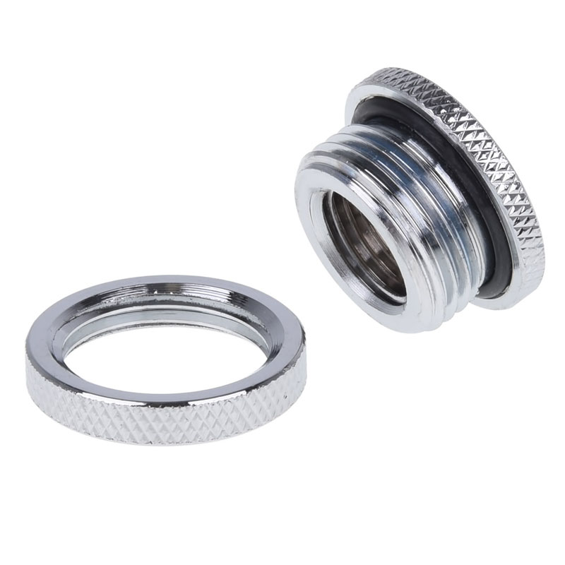 Alphacool HF Bulkhead Fitting, Short Version, G1/4 - Chrome