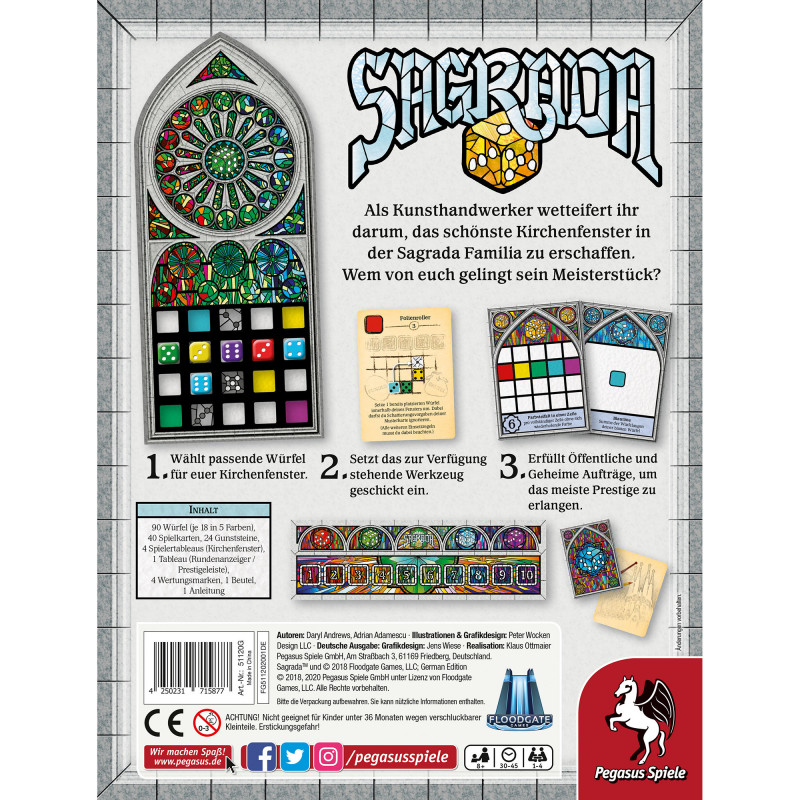 Pegasus Spiele Sagrada Lauamäng (51120G)