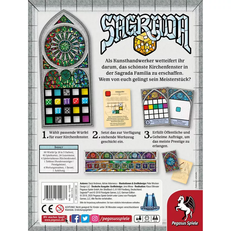 Pegasus Spiele Sagrada Lauamäng (51120G)