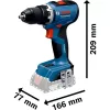 BOSCH Power Tools 18V Professional Combo Kit: Rotary Hammer GBH 18V-22 + Drill Driver GSR 18V-65 + Impact Wrench GDX 18V-285 (Sinine/Must, 3x 5.0Ah Li-Ion akud, tööriistakott)