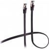 Flexline Patch Cable CAT 8.1 U/FTP PIMF, Flat Highly Flexible Black 1.5m