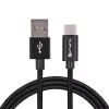 4SMARTS USB-A - USB-C kaabel RapidCord 2A, 2m, must