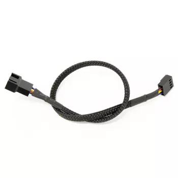 Watercool 4-Pin PWM pikenduskaabel, must - 30 cm