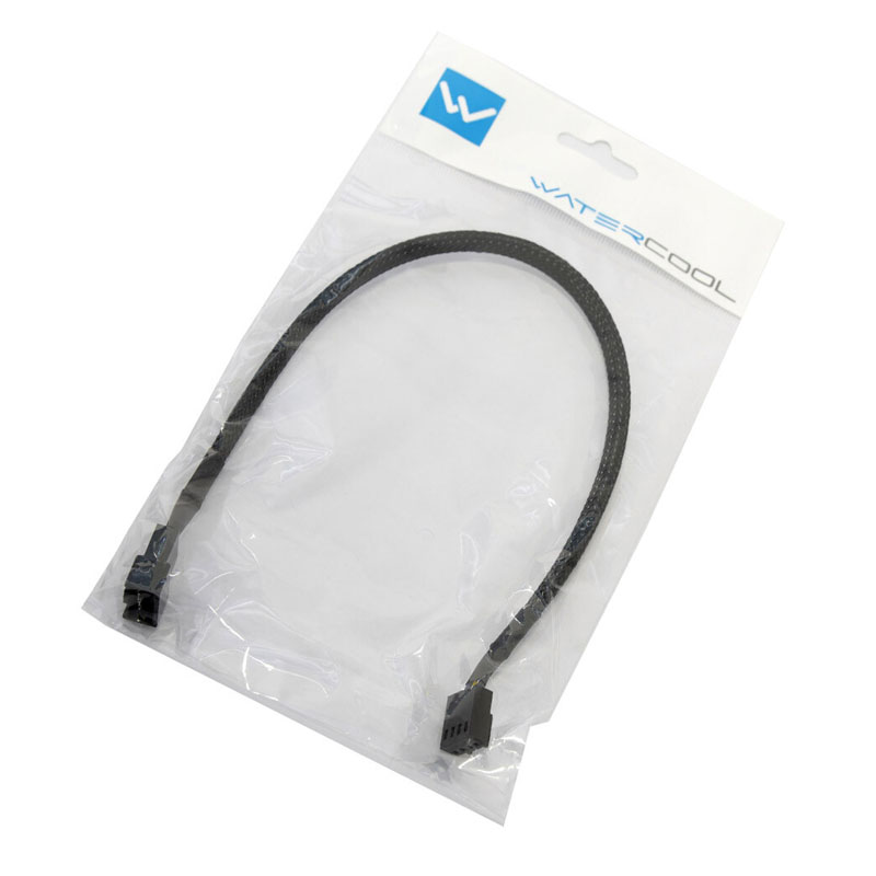 Watercool 4-Pin PWM pikenduskaabel, must - 30 cm