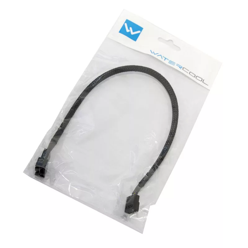 Watercool 4-Pin PWM pikenduskaabel, must - 30 cm