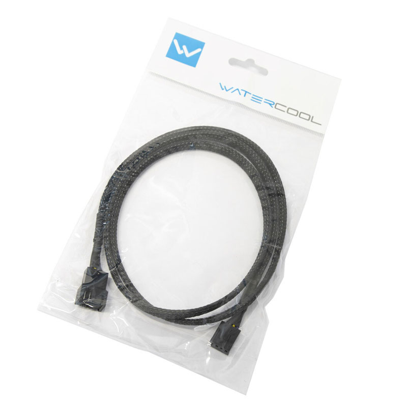 Watercool 4-Pin PWM pikenduskaabel, must - 90 cm