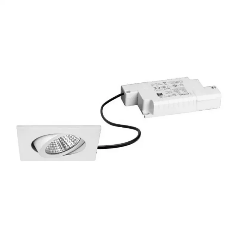 Brumberg 39365073 LED süvistatav prožektorikomplekt BB05 ruudukujuline valge 3000K 6W 230V faasitav hämardatav pööratav