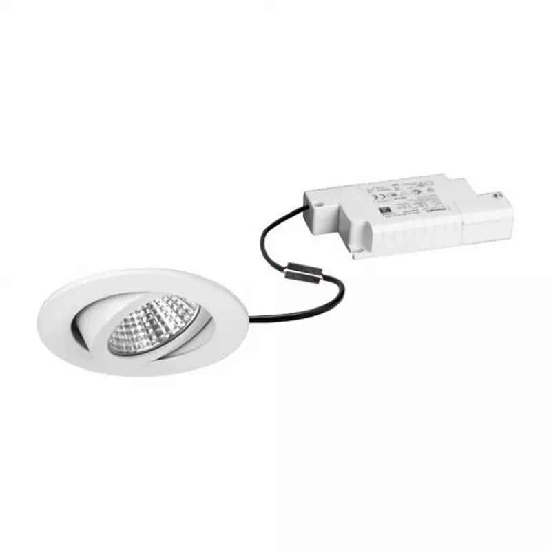Brumberg 39353073 DAMITA LED Laevalgusti Ümmargune Valge 6W 230V IP65 Pööratav Faaslõikega Hämarav 3000K Soe Valge