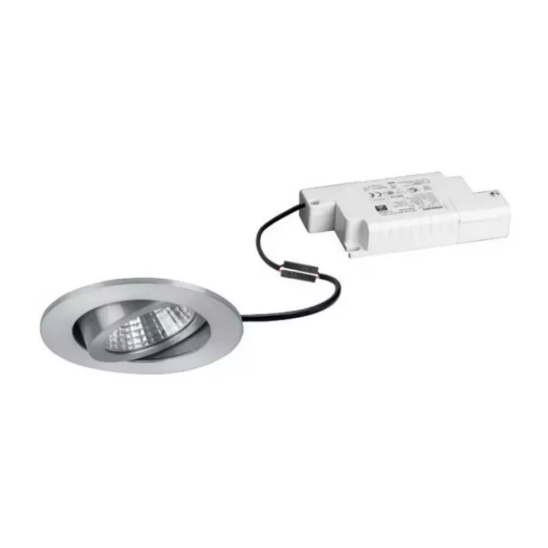 BRUMBERG DAMITA LED süvistatav prožektorikomplekt ümmargune alumiinium 6W 230V IP65 pööratav faasitav 3000K