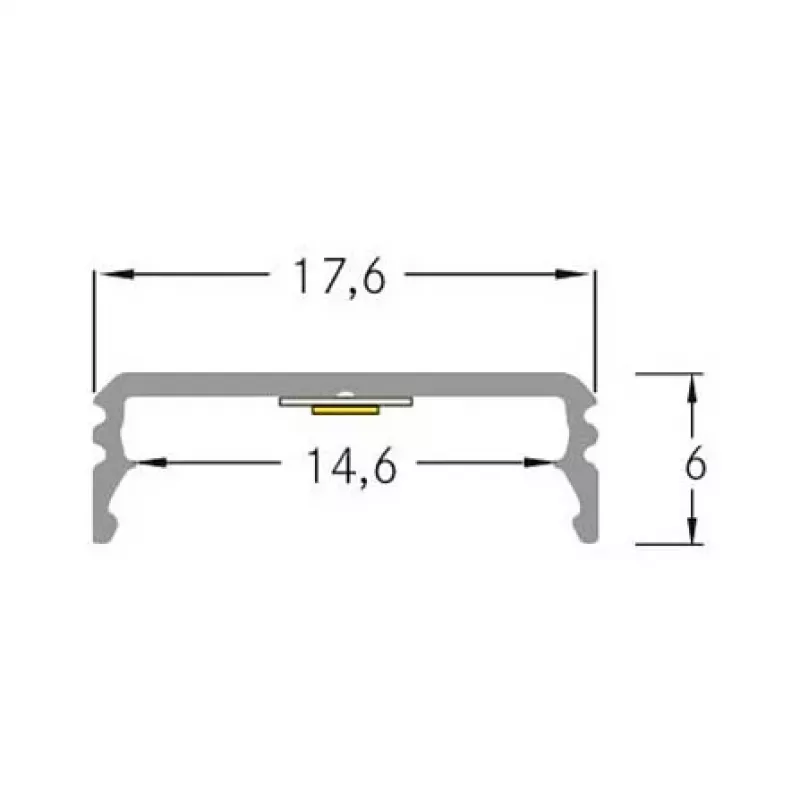 Brumberg 53380262 AB-Profil QUALITYFLEX Alumiiniumprofiil 2000mm