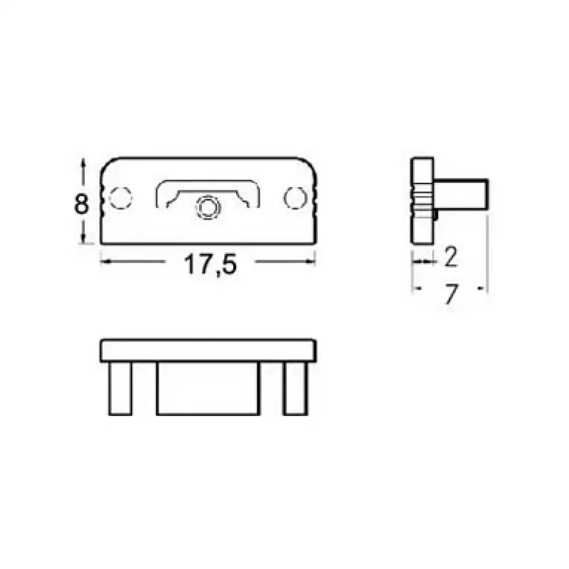 Brumberg 53038260 Otsakorkide komplekt QUALITYFLEX Valge (RAL 9016)