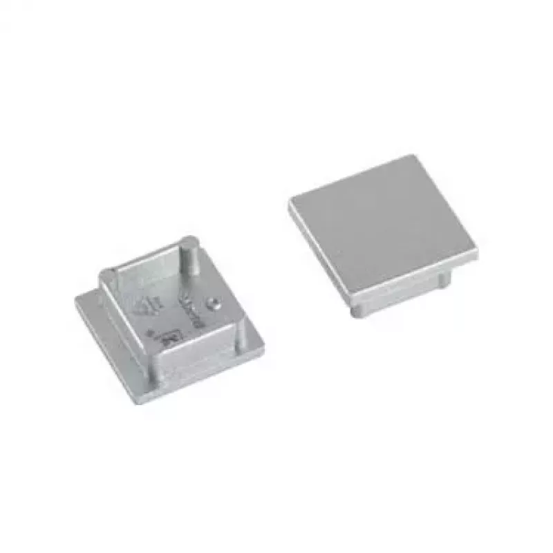Brumberg 53039260 Otsakorkide komplekt QUALITYFLEX LED-profiilidele, hõbedane, plastik