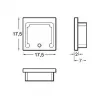 Brumberg 53039260 Otsakorkide komplekt QUALITYFLEX LED-profiilidele, hõbedane, plastik