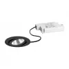 Brumberg 39363183 BB03 ümmargune süvistatav LED-prožektorikomplekt, 6W, 230V, pööratav, must, 3000K, faasitav