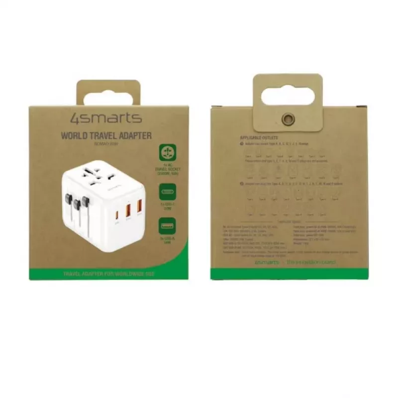 4SMARTS Nomad World Travel Adapter 20W