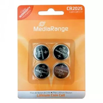 MEDIARANGE MRBAT131 CR2025 Lithium Button Cell Battery 3V 160mAh 4-Pack