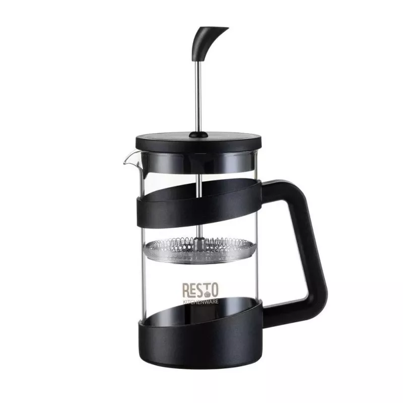 RESTO French Press 600ml Stainless Steel Borosilicate Glass Coffee Maker