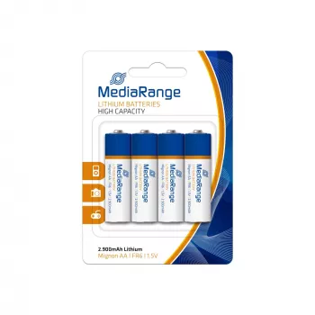 MEDIARANGE MRBAT154 Liitium AA patarei 1,5V 4-pakk