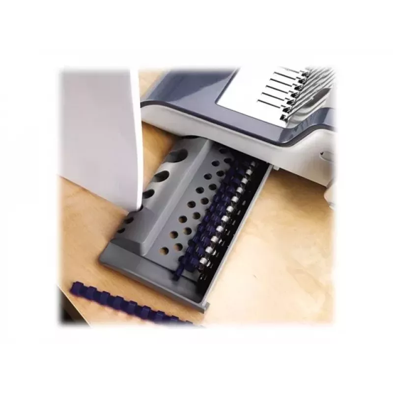 Fellowes Quasar-E 500 elektriline kombiköitmismasin, 20-lehe augustus, 500-lehe köitemahutavus, A4, 21 ristkülikukujulist auku, reguleeritav veeris, metall/plastik korpus, suur jäätmealus