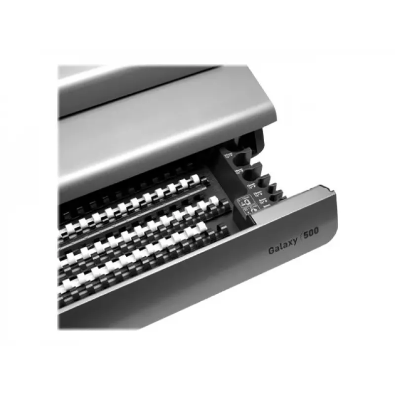 Fellowes Galaxy 500 Comb Binding Machine - 25 Sheet Punch, 500 Sheet Capacity, A4, 21-Ring