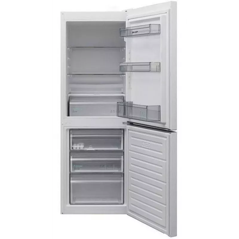 Sharp SJ-FBB02DTXWE-EU Vabaltseisev Külmik-Sügavkülmik, Valge, 324 L, E