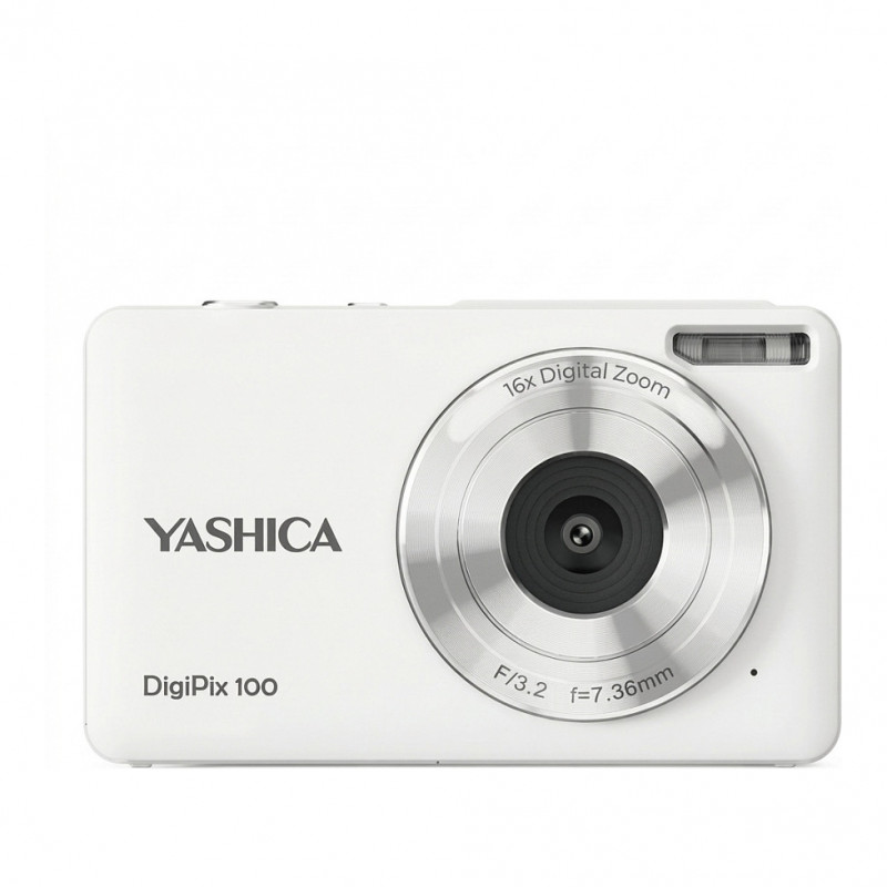 Yashica DigiPix 100 Valge Digikaamera