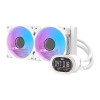 Darkflash DH240D v2 CPU Cooler (White) - 240mm AIO Liquid Cooler with ARGB