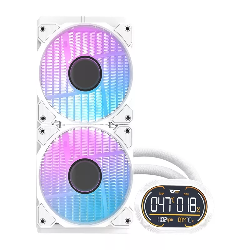 Darkflash DH240D v2 CPU jahuti, valge