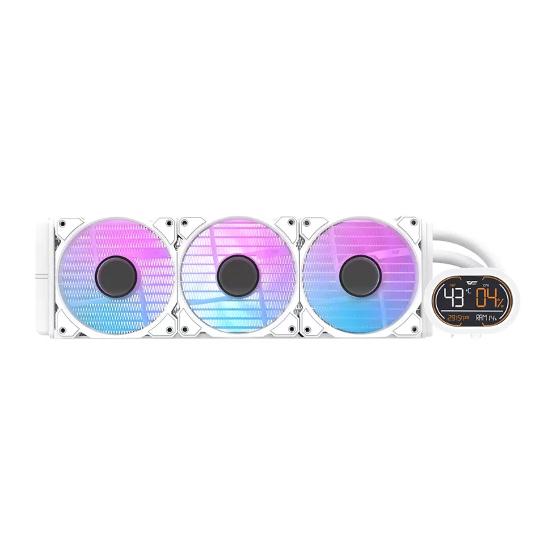 DARKFLASH DH360D White v2 360mm All-in-One vedelikjahuti protsessorile, ARGB, valge