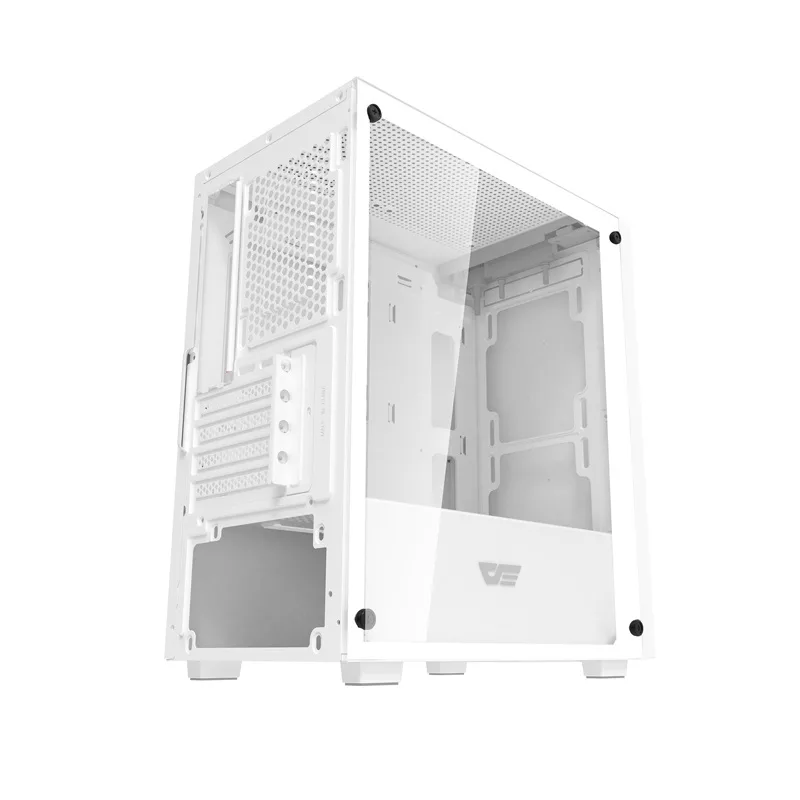Darkflash M305 Mini Tower arvutikorpus valge (ilma ventilaatoriteta)