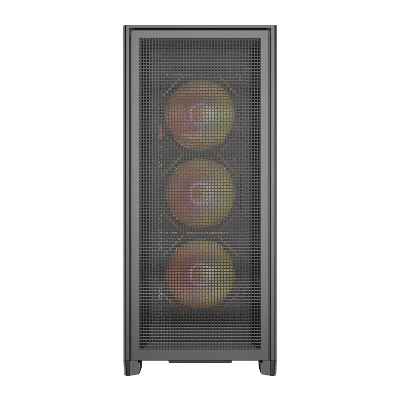 DarkFlash AIRNOVA Mid-Tower Computer Case Black + 3 x 120mm ARGB Fans