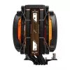 Darkflash E400 PLUS Must Aktiivne CPU Õhujahuti, 120mm PWM Ventilaator, 4 Soojustoru, 180W TDP, Intel/AMD
