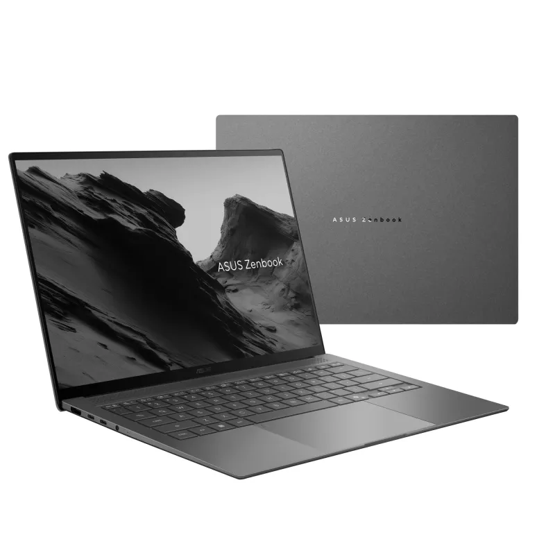 ASUS Zenbook S14 UX5406AA-SU324W Sülearvuti, 14 inch OLED 3K puuteekraan, Intel Core Ultra 9 386H, 32GB RAM, 1TB SSD, Intel Graphics, Windows 11 Home, Antrim Gray